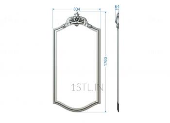 Mirrors and frames (RM_0834) 3D model for CNC machine